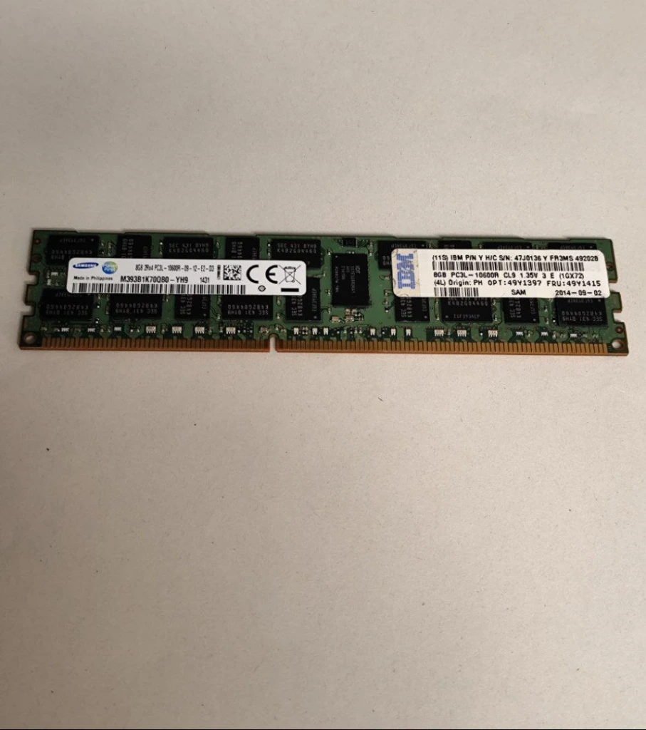 DDR3 RDIMM ECC Samsung 10600 8GB